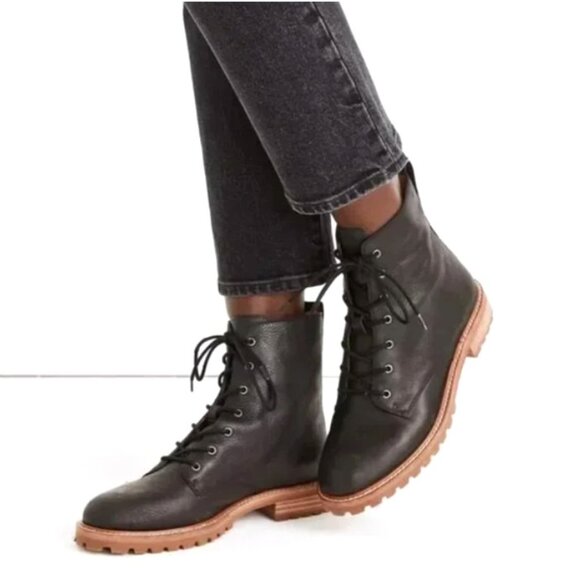 Madewell Shoes - Madewell The Clair Lace-Up Boot in Leather